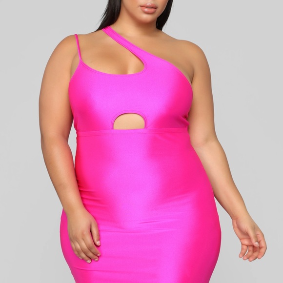 One Hot Tamale Cutout Mini Dress - Neon Pink - Picture 5 of 6
